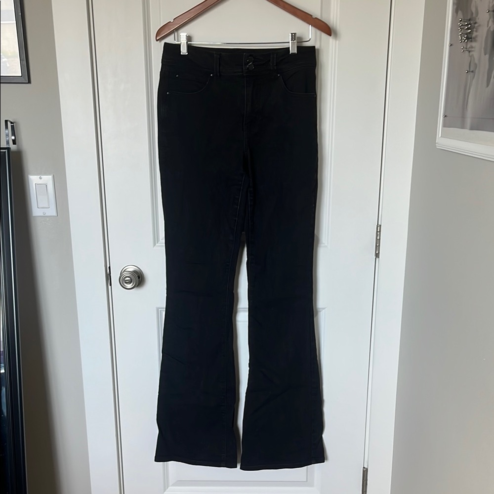 Maurices Everflex High-Rise Black Flare Jeans